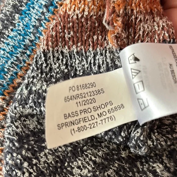 Naturals Striped Multicolor Knit Hoodie Sweater Beachy Oversized Lightweight 2X - Picture 7 of 9